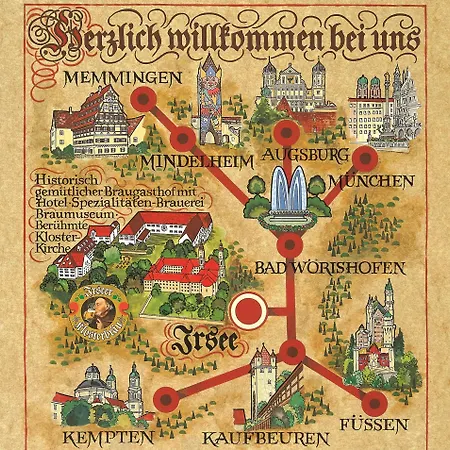 Отель Irseer Klosterbraeu